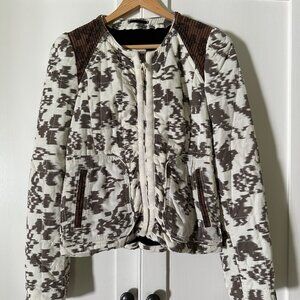 Aritzia Wilfred Printed Quilted Bomber